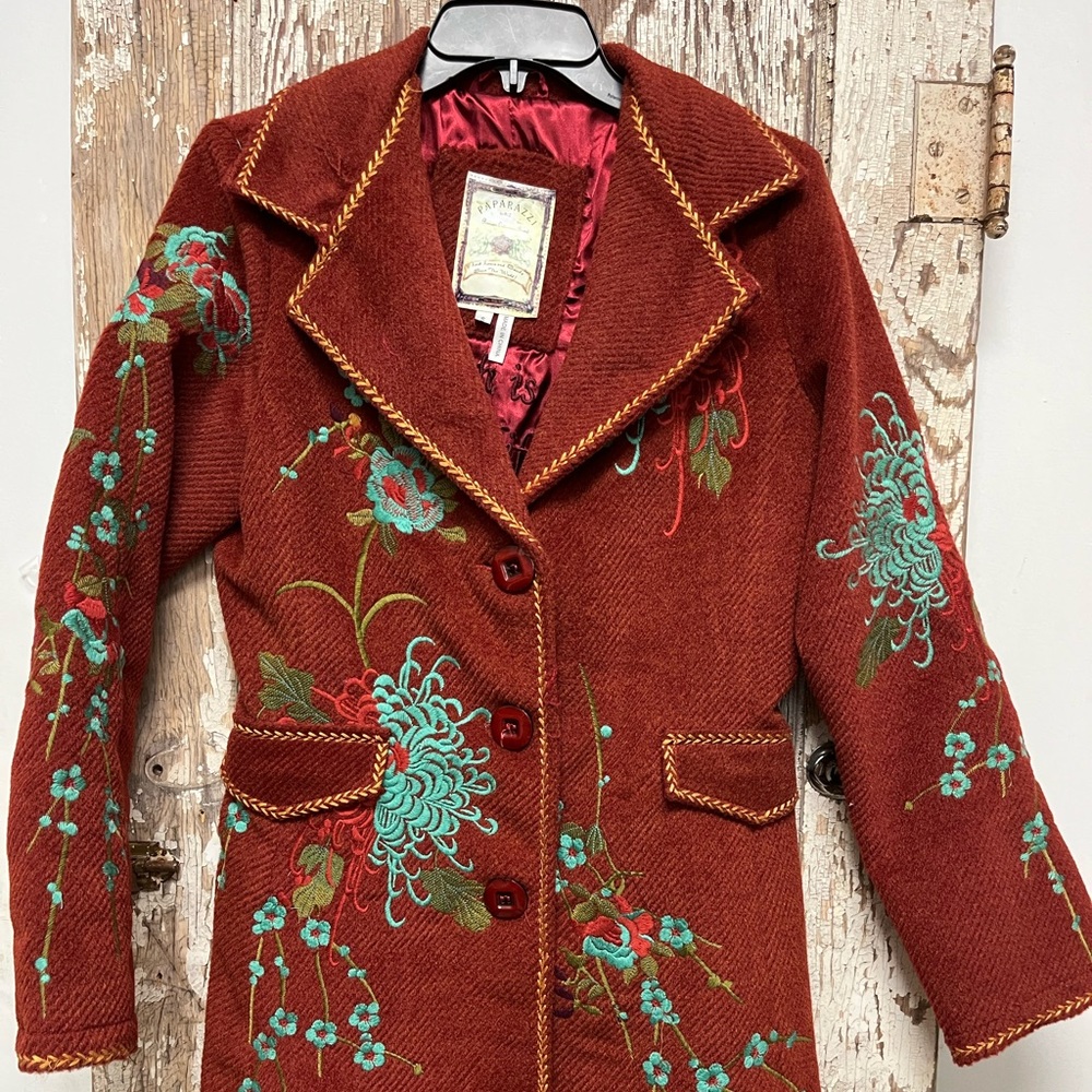 Paparazzi Premium Outerwear Embroidered Jacket